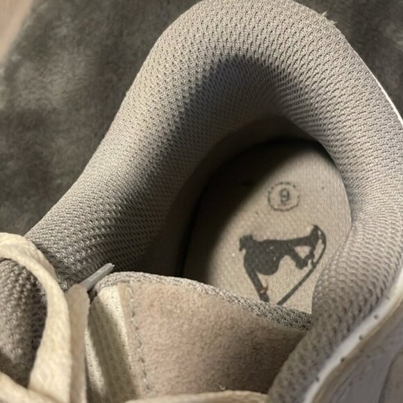 Dunk Inspired Sneakers White Gray Lace Up Men's Size 9 - Picture 4 of 4